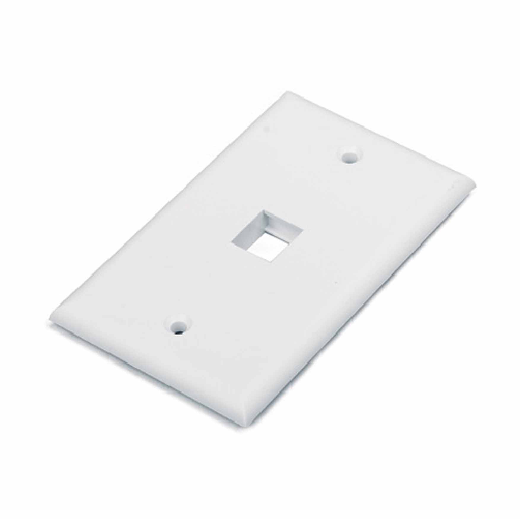 Infinique 1 Port Anti-Bacterial Flat Face Plate